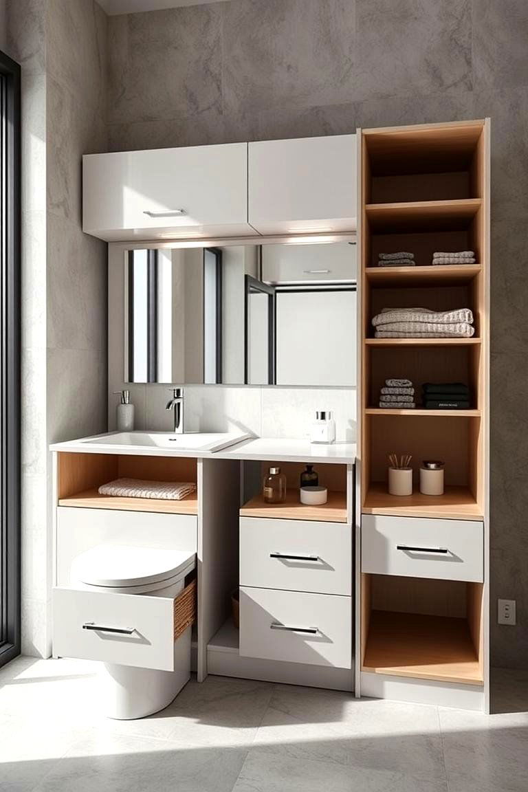 Compact Space Saving Vanity - 24 Bedroom Vanity Ideas