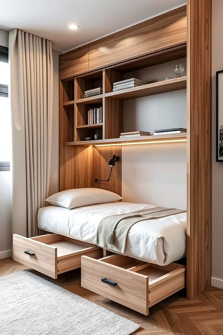 Compact Space Smart Corner Bed for Apartments - 24 Corner Bed Ideas