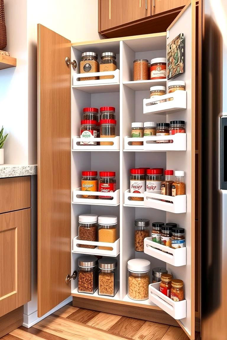 Compact Spice Storage Cabinet - 24 Corner Cabinet Ideas