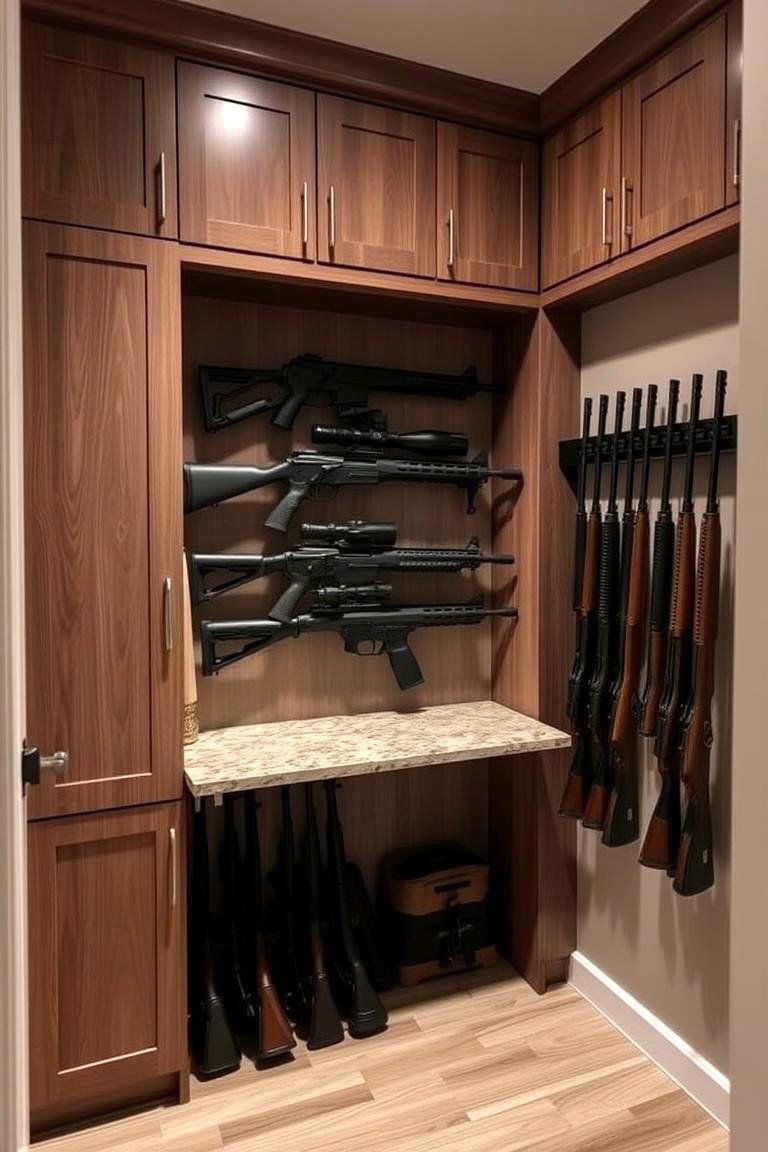 Compact Storage Gun Room - 24 Gun Room Ideas