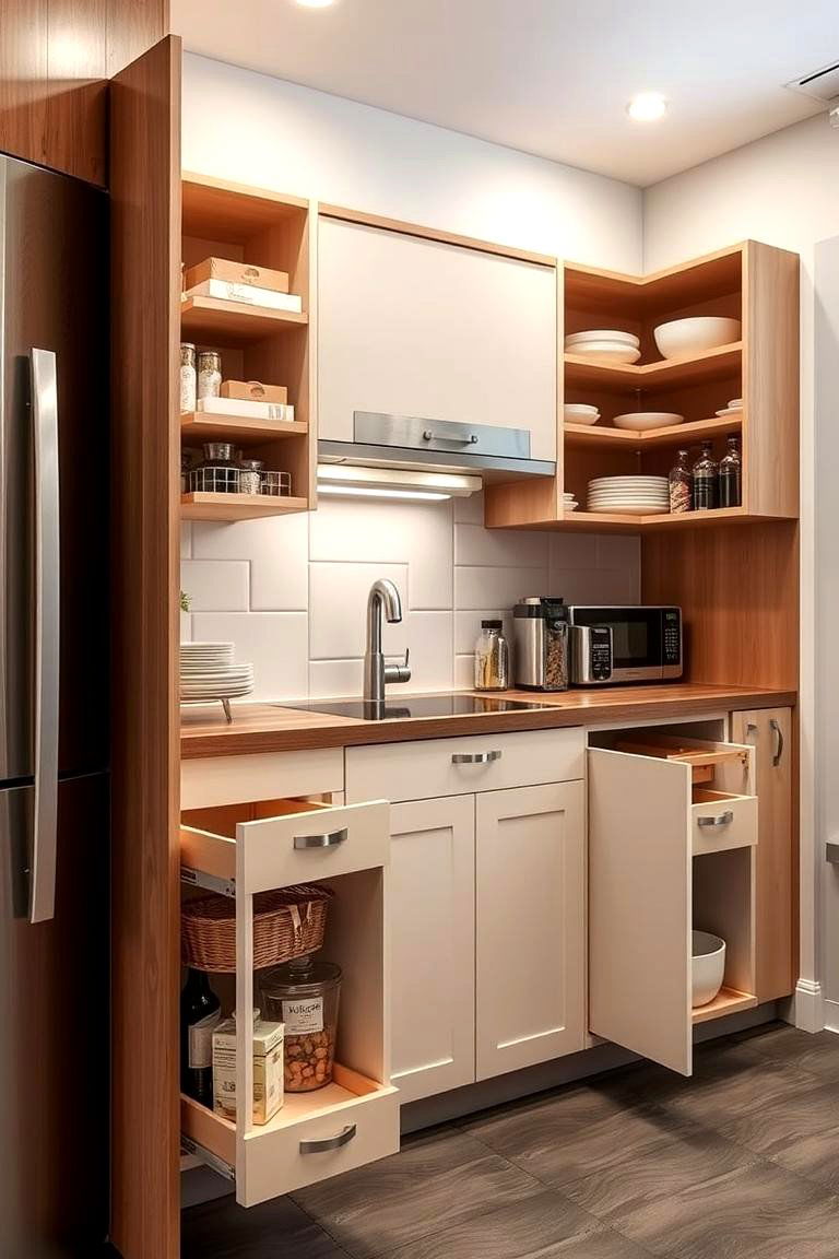 Compact Storage Solutions - 24 Sunroom Kitchen Ideas