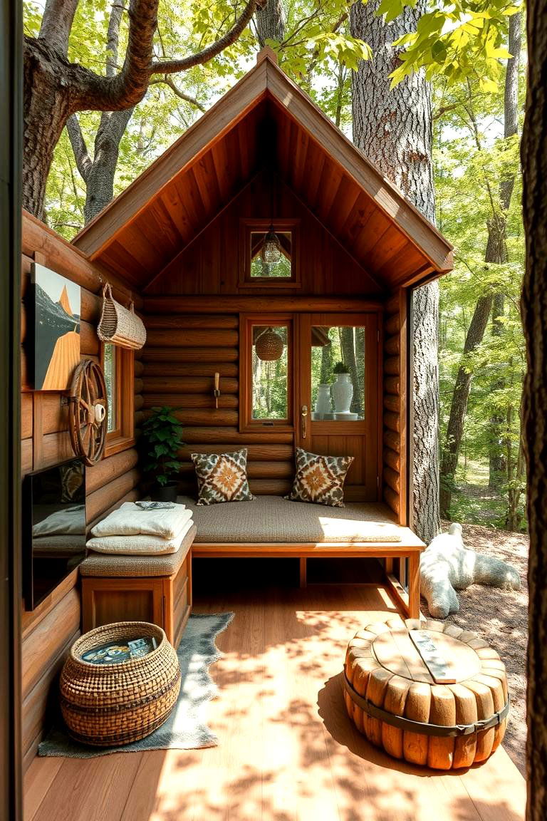Compact Tree House Cabin - 24 Tree House Ideas