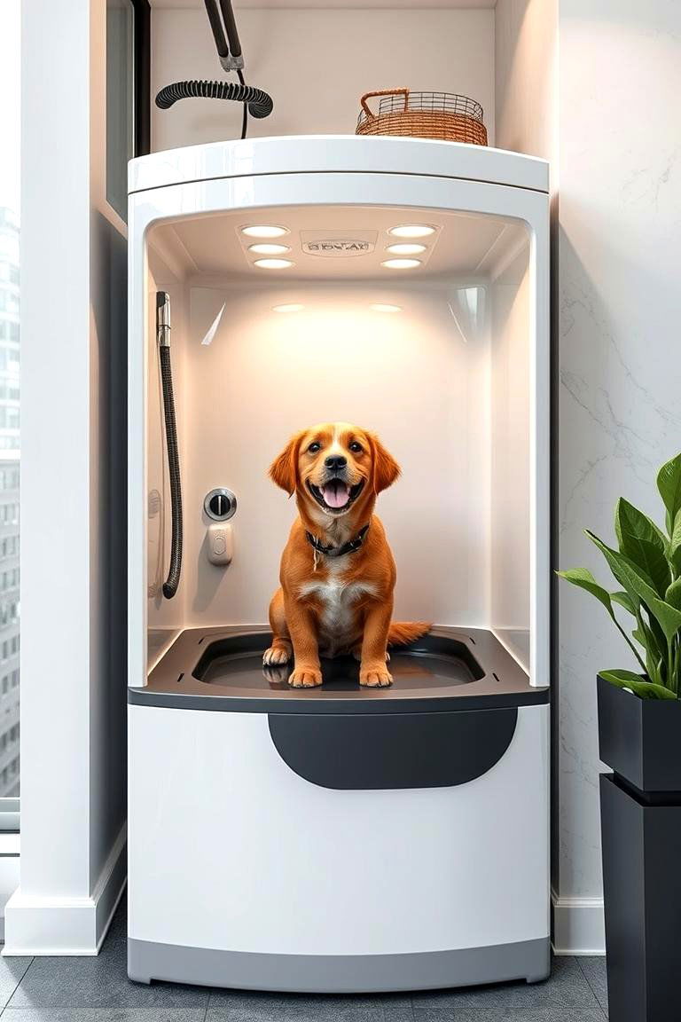 Compact Urban Dog Wash - 24 Dog Wash Station Ideas