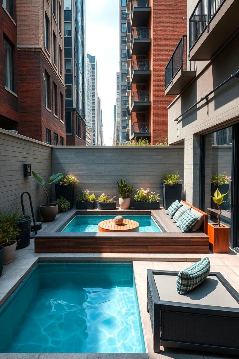 Compact Urban Spool Pool for Small Spaces - 24 Spool Pool Ideas