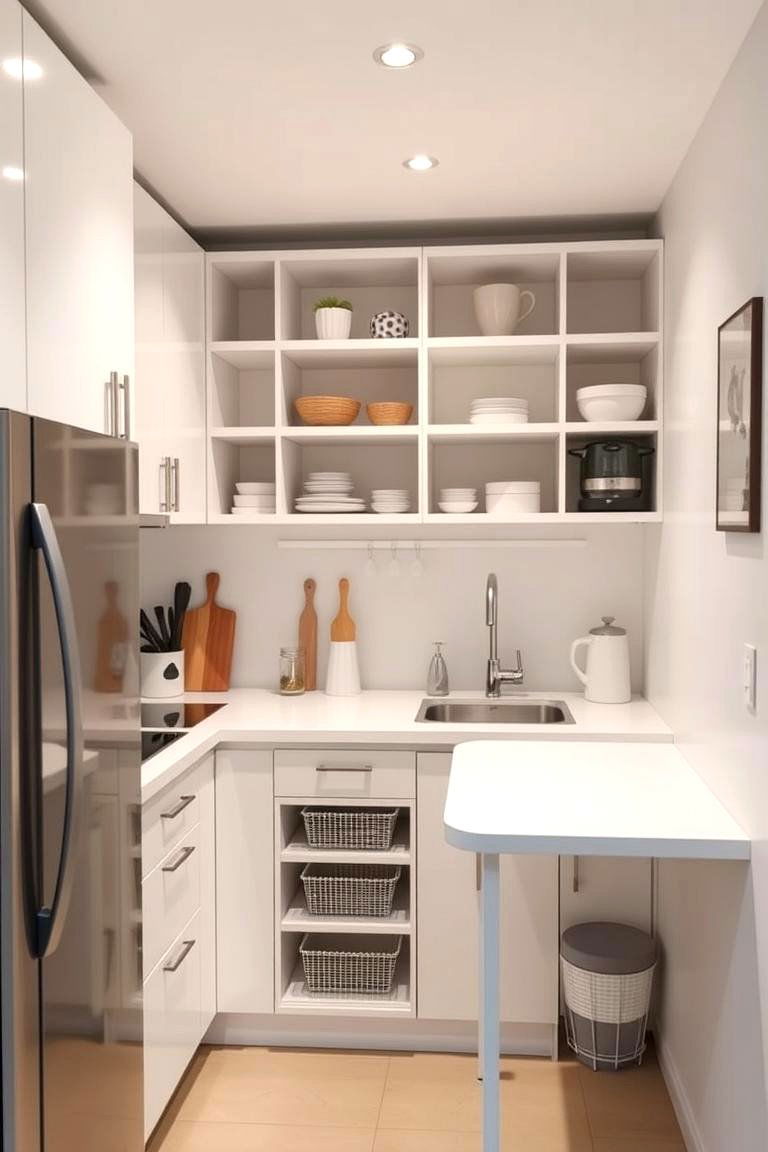 Compact White Kitchen Layouts - 24 White Kitchen Ideas