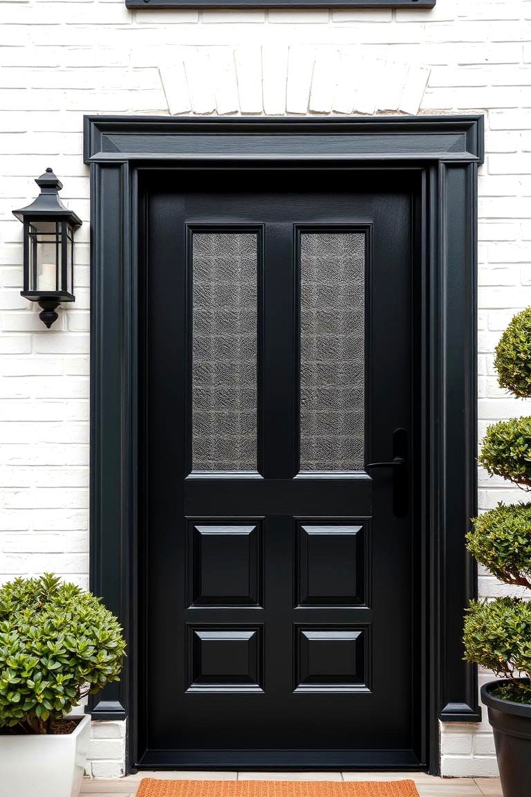 Complementary Roofing Choices - 24 White Brick House With Black Trim
