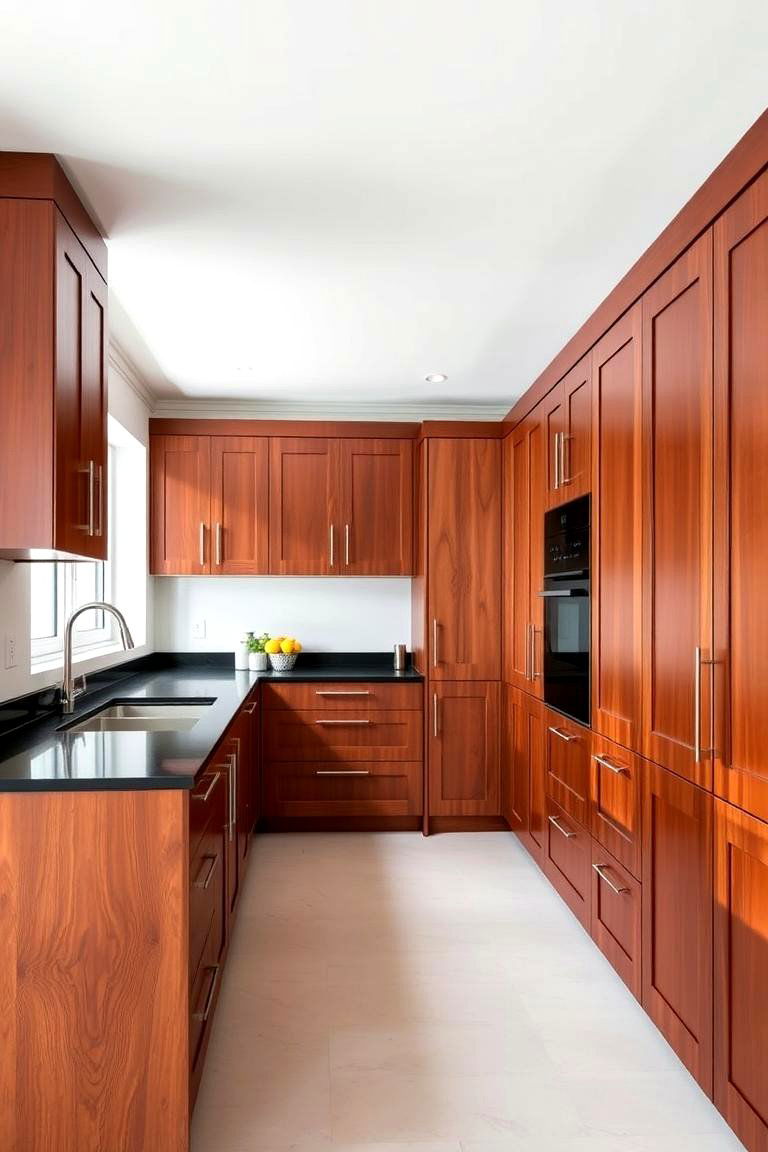 Complements Various Kitchen Styles - 24 Natural Cherry Kitchen Cabinets