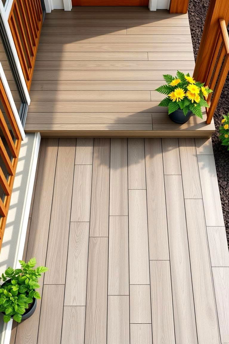 Composite Wood Plastic Flooring - 24 Porch Flooring Options
