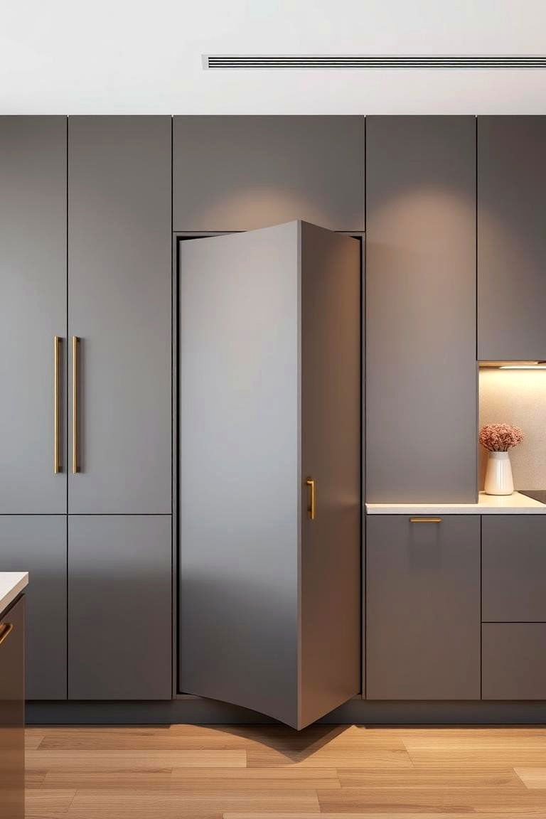 Concealed Hidden Door Design - 24 Kitchen Door Design Ideas