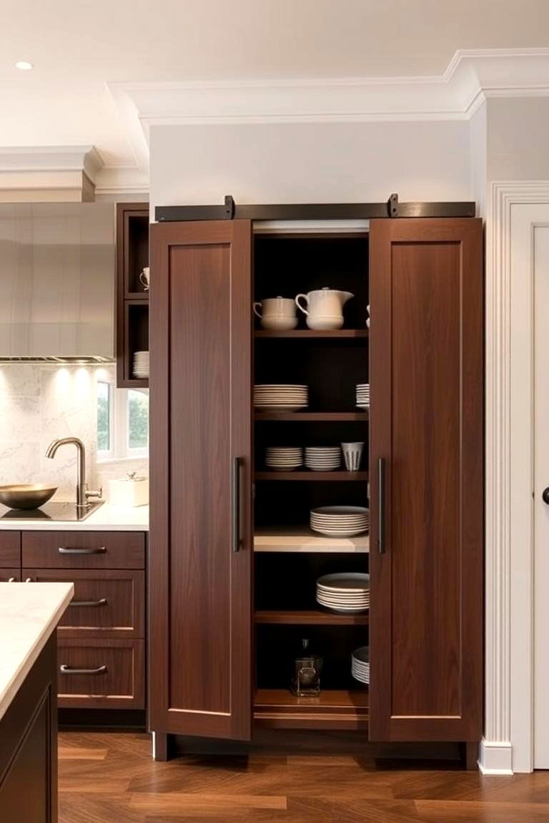 Concealed Serving Station Cabinet - 24 Blind Corner Kitchen Cabinet Ideas
