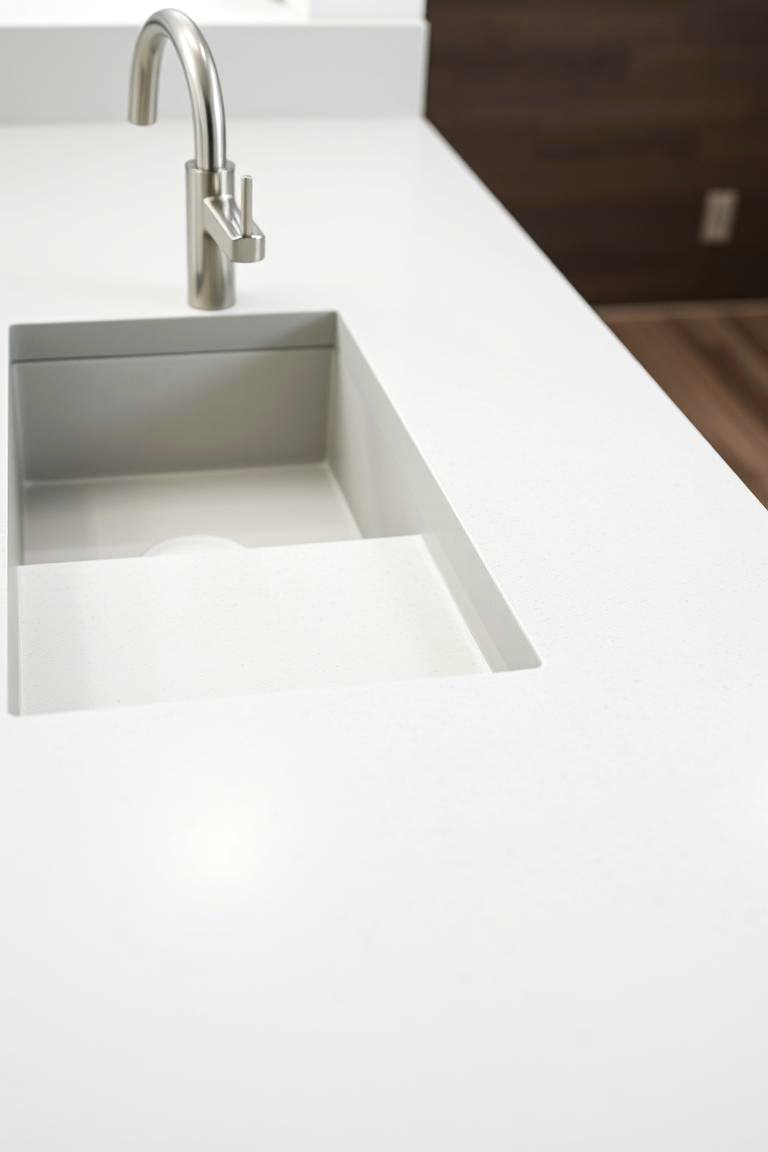 Concrete Countertops and Sink - 24 Industrial Bathroom Ideas