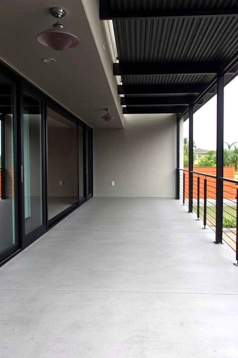 Concrete Decking Modern Edge - 24 Deck Flooring Ideas