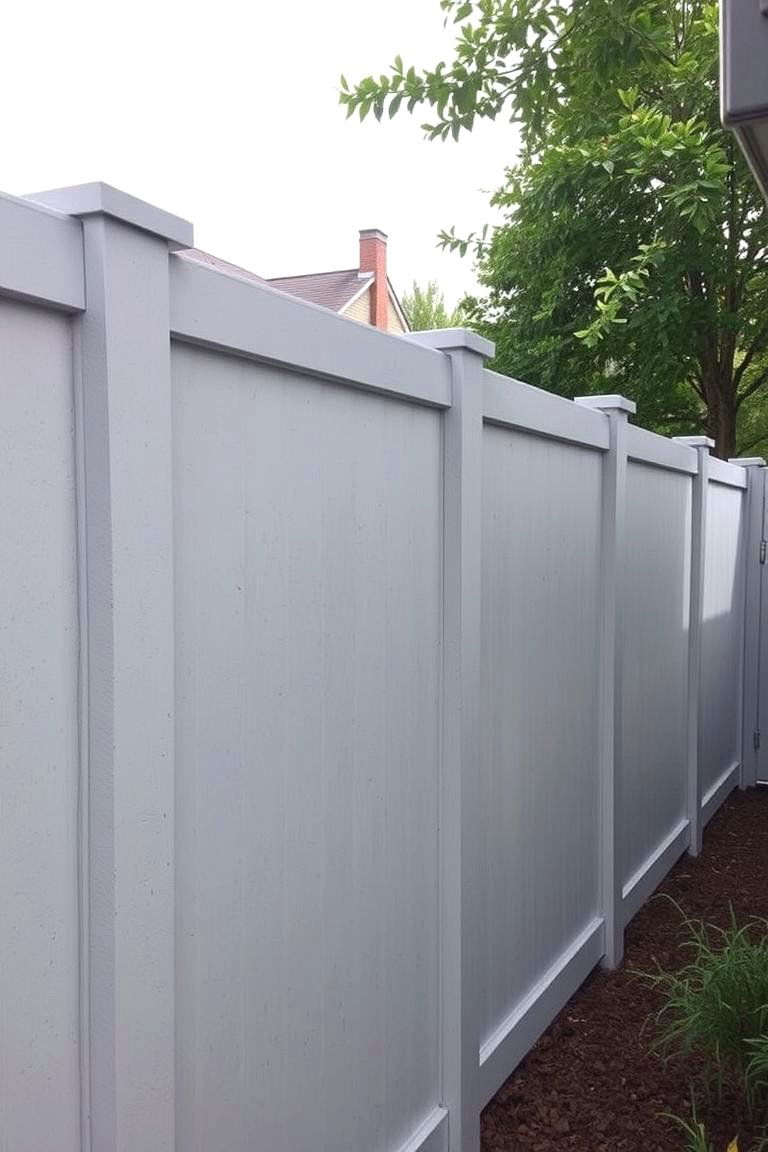 Concrete Fence - 24 Backyard Fence Ideas