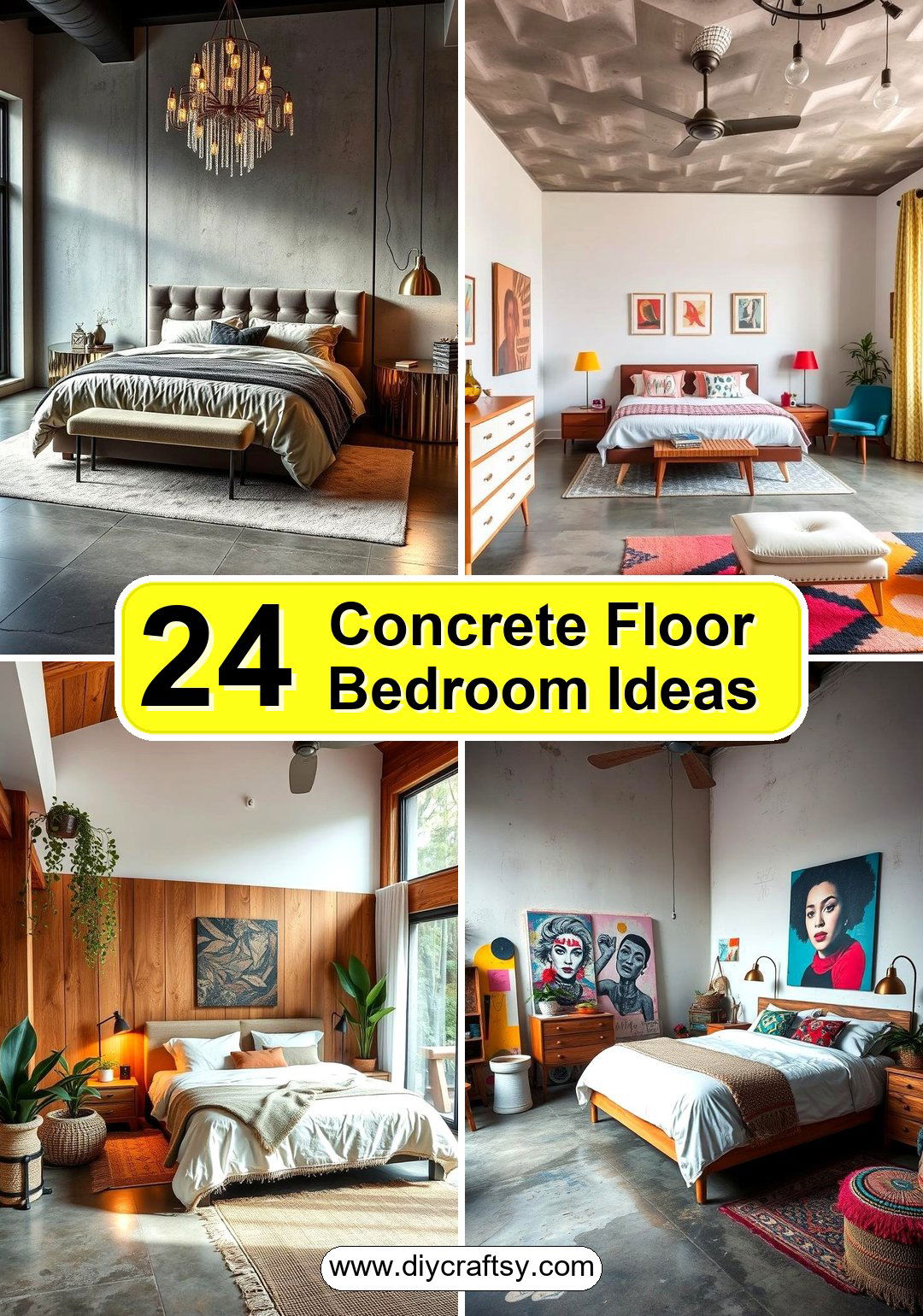 Concrete Floor Bedroom Ideas