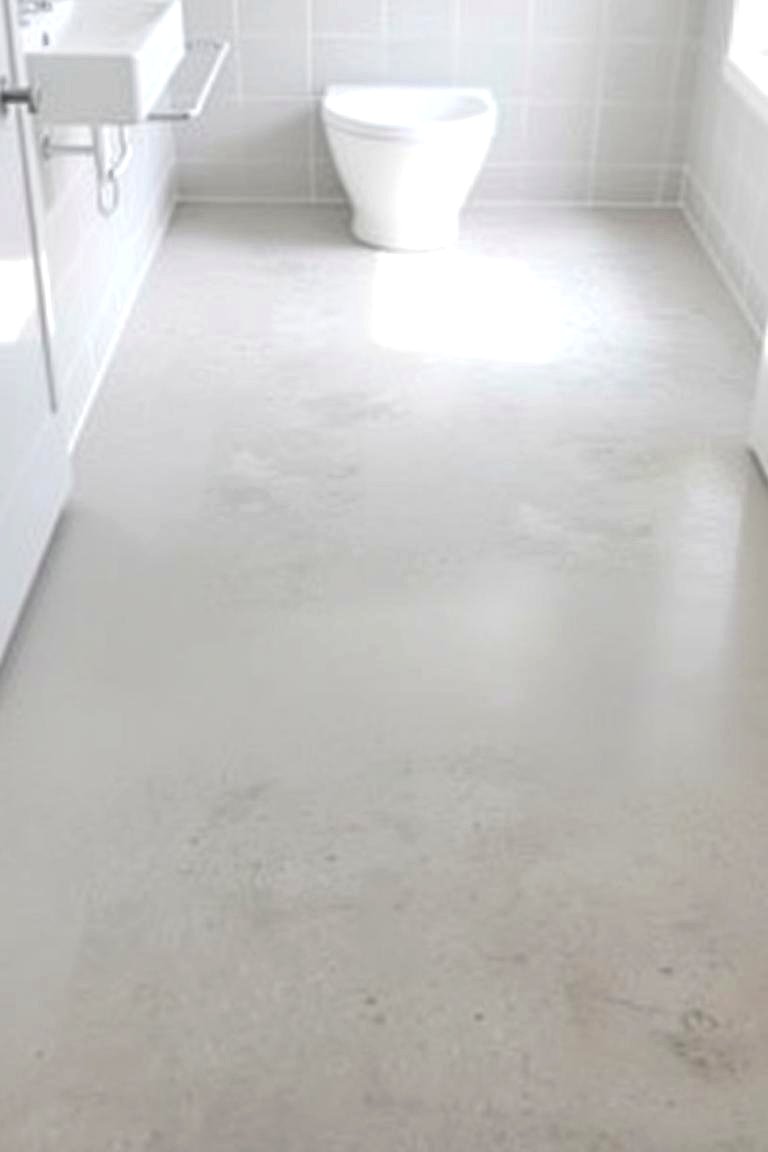Concrete Flooring - 24 Industrial Bathroom Ideas