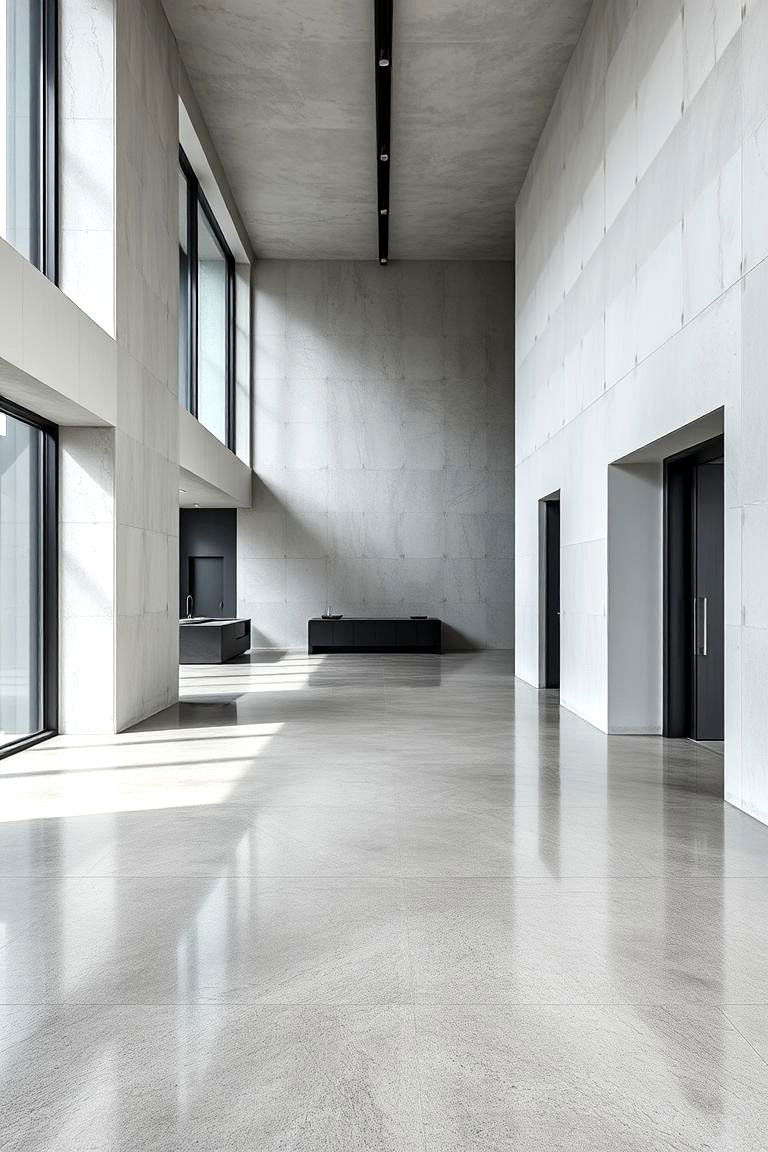 Concrete Flooring Designs - 24 Brutalist Interior Design Ideas