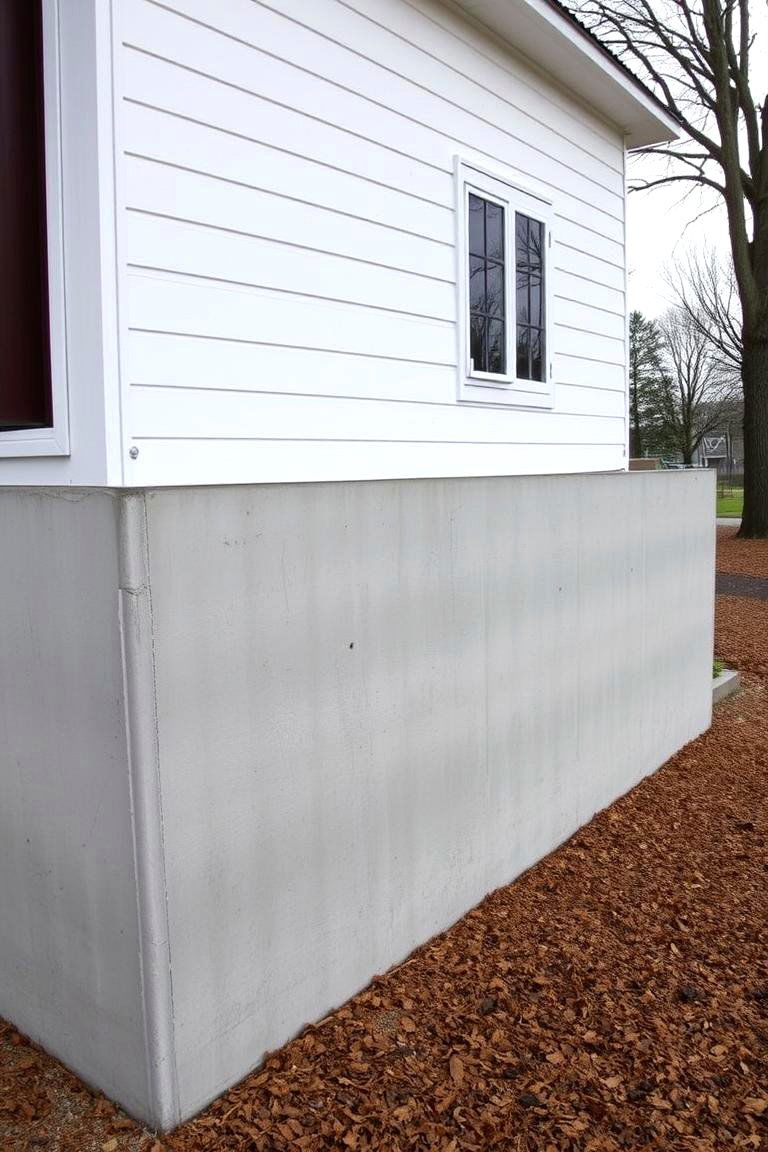 Concrete Foundation with Smooth Finish - 24 Modern Farmhouse Exterior