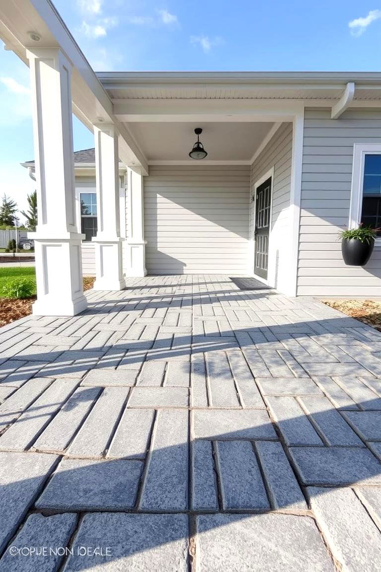 Concrete Paver Porches - 24 Porch Flooring Options
