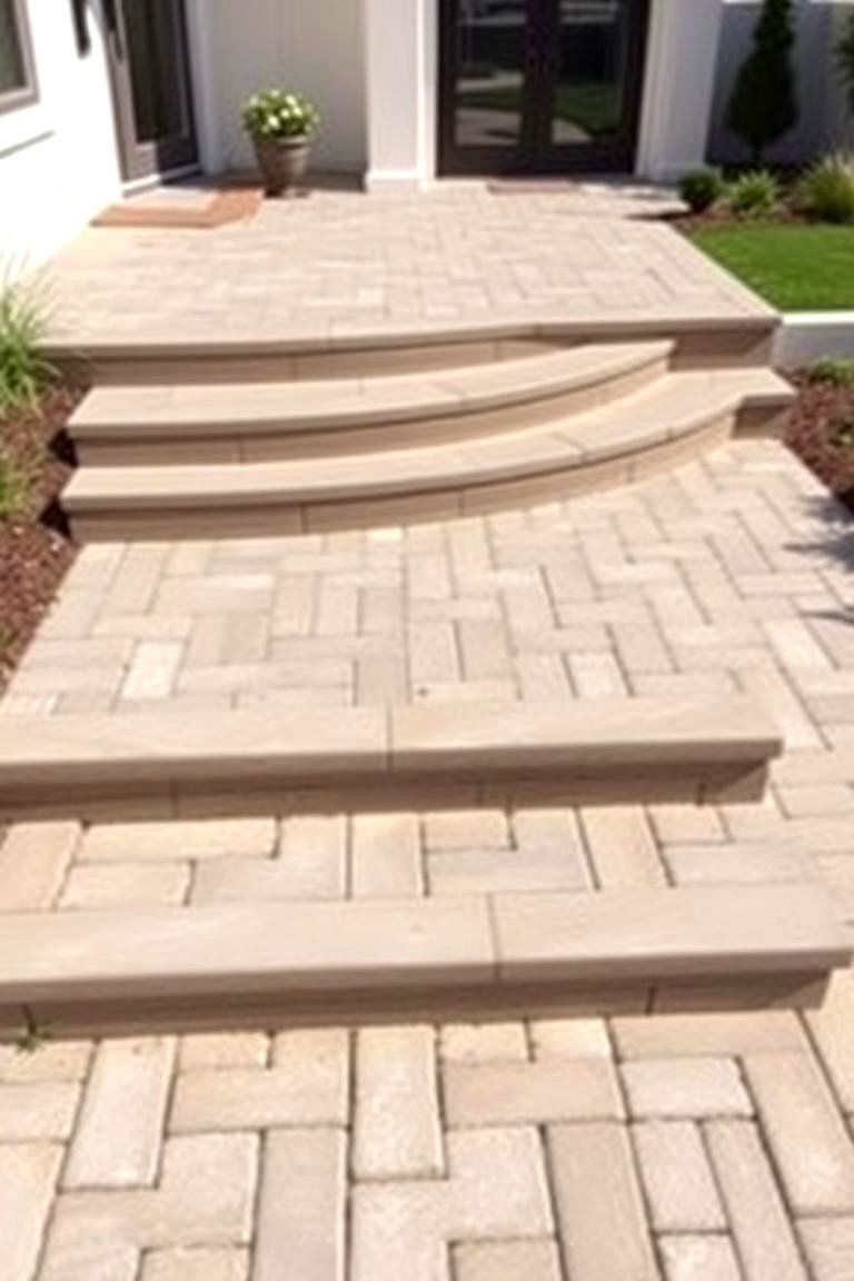 Concrete Paver Steps - 24 Patio Steps Ideas