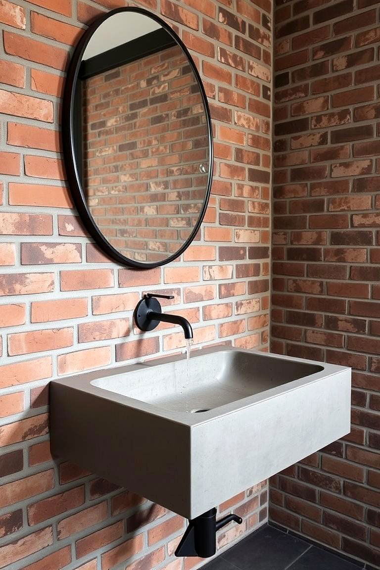 Concrete Sink - 24 Bathroom Sink Ideas