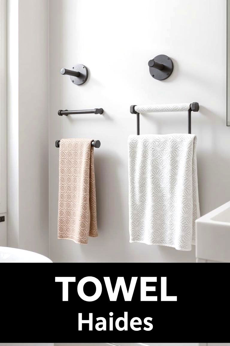 Concrete Towel Racks and Holders - 24 Concrete Bathroom Ideas
