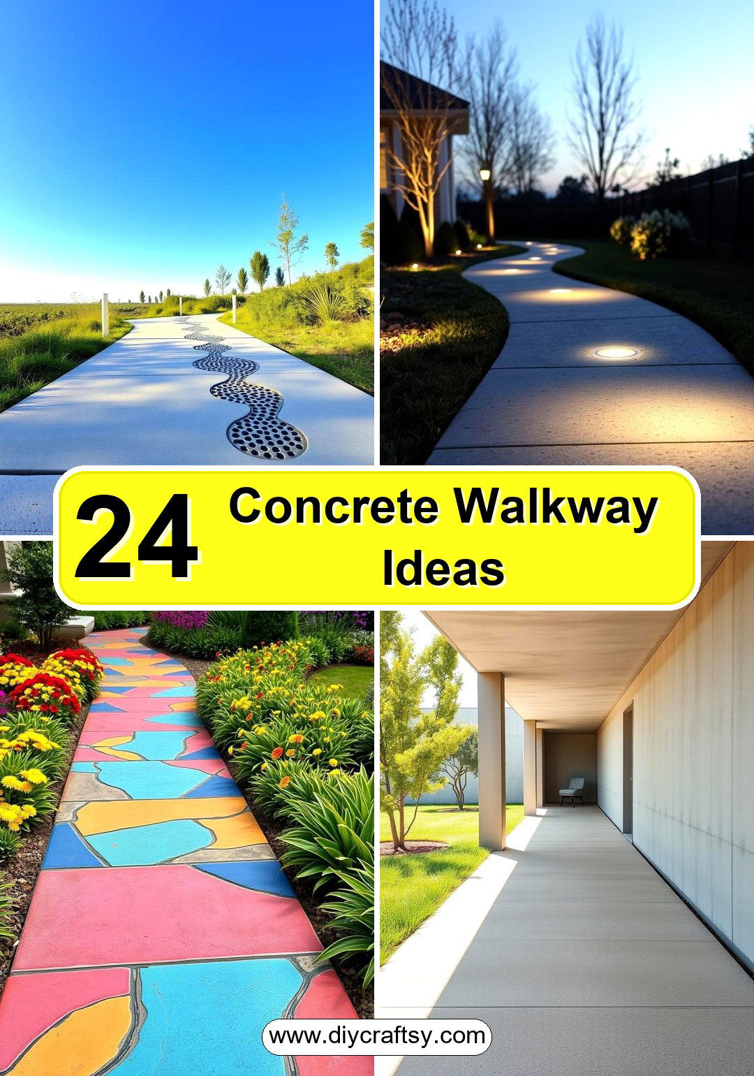 Concrete Walkway Ideas
