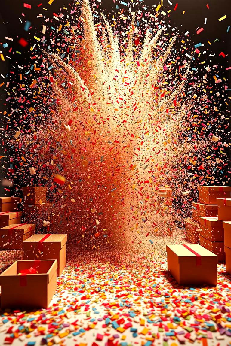 Confetti Explosion Extravaganza - 24 Birthday Decoration Ideas
