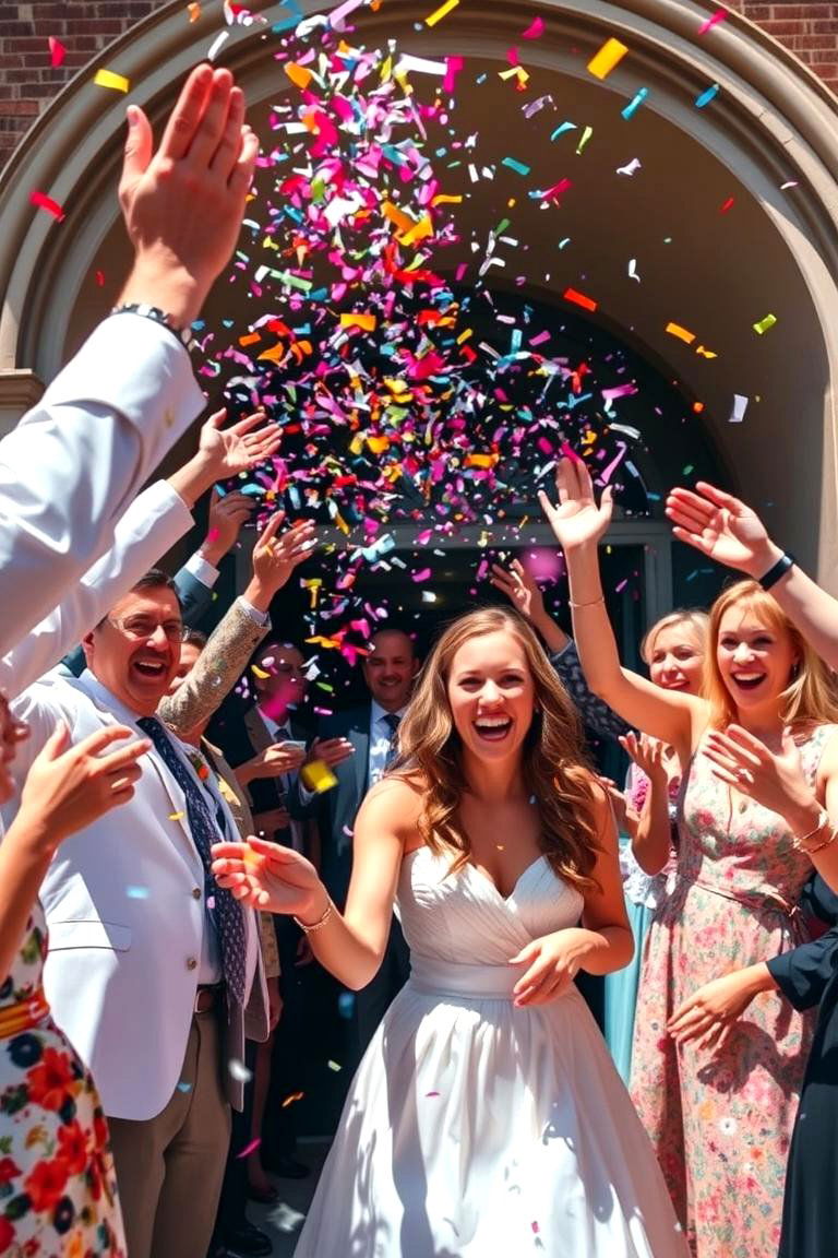 Confetti Toss - 24 Wedding Send-off Ideas