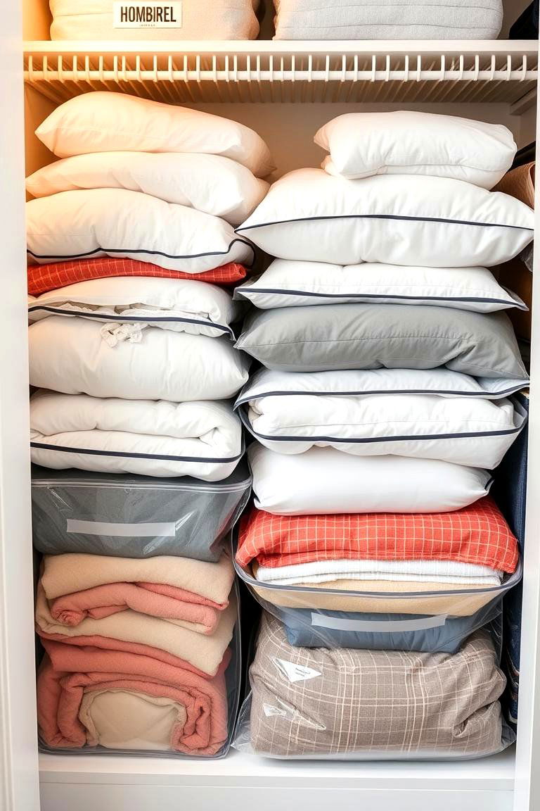Consider Vacuum Seal Storage Bags - 24 Bedding Storage Ideas