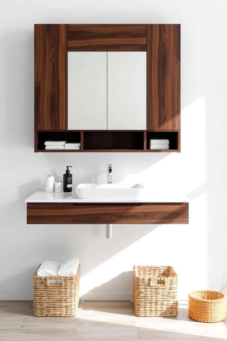 Consider a Floating Vanity - 24 Masculine Bathroom Ideas