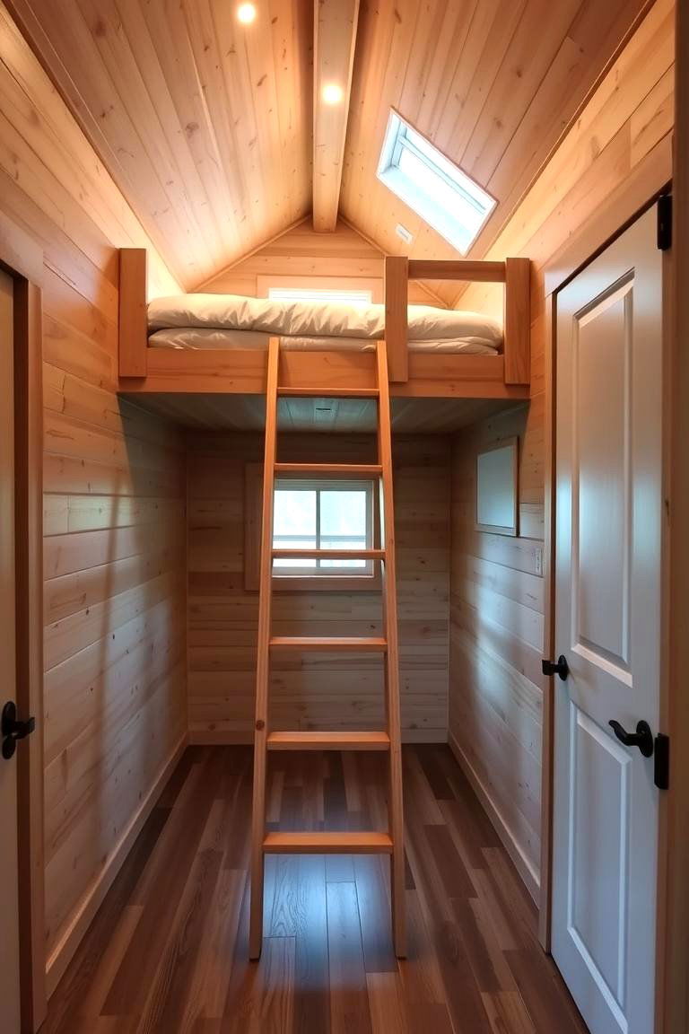 Consider a Loft for Sleeping - 24 One Room Cabin Interior Design Ideas