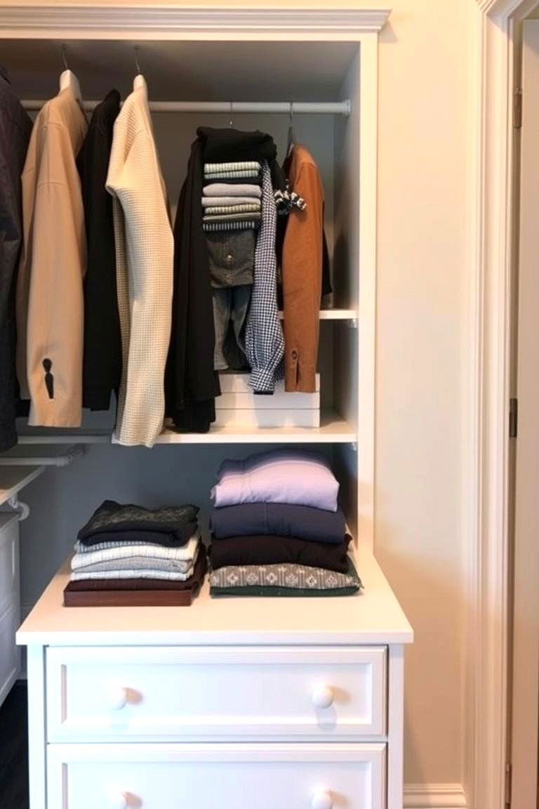 Consider a Small Dresser Inside the Closet - 24 Small Closet Storage Ideas