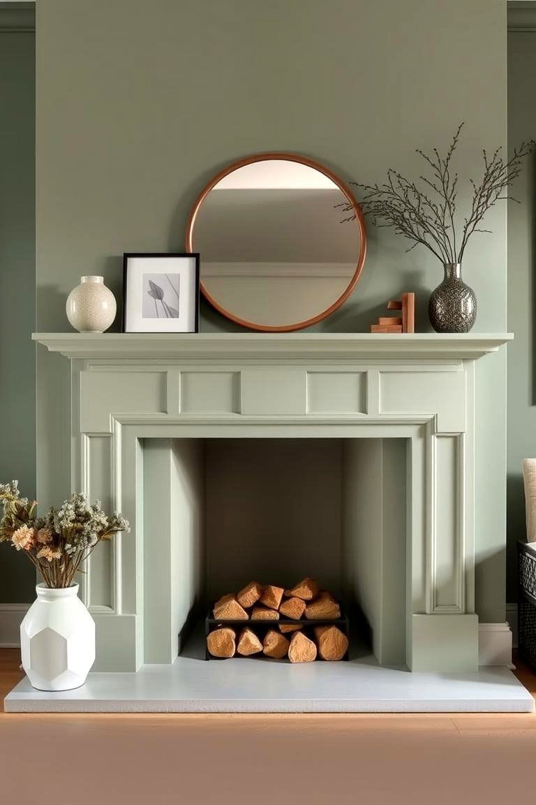 Consider a Sophisticated Sage Green Refined Look - 24 Sage Green Fireplace Ideas