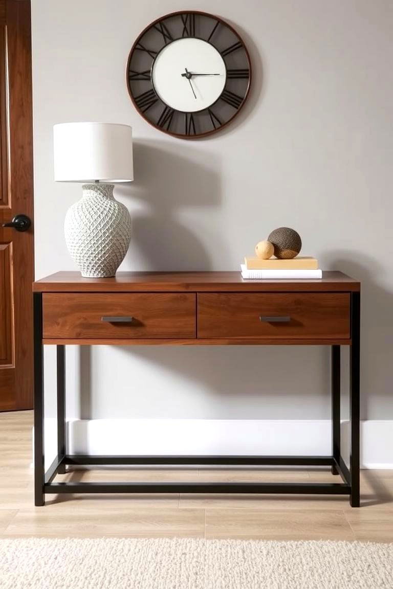 Console Table for Entryway or Foyer - 24 Basement Furniture Ideas