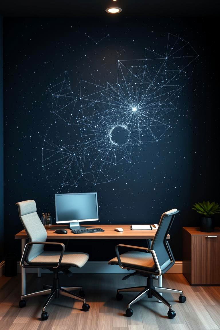 Constellation or Celestial Wallpaper - 24 Office Wallpaper Ideas