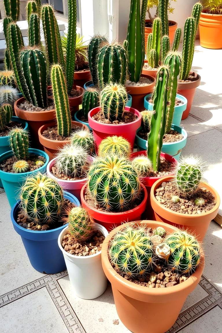 Container Cactus Garden - 24 Cactus Garden Ideas