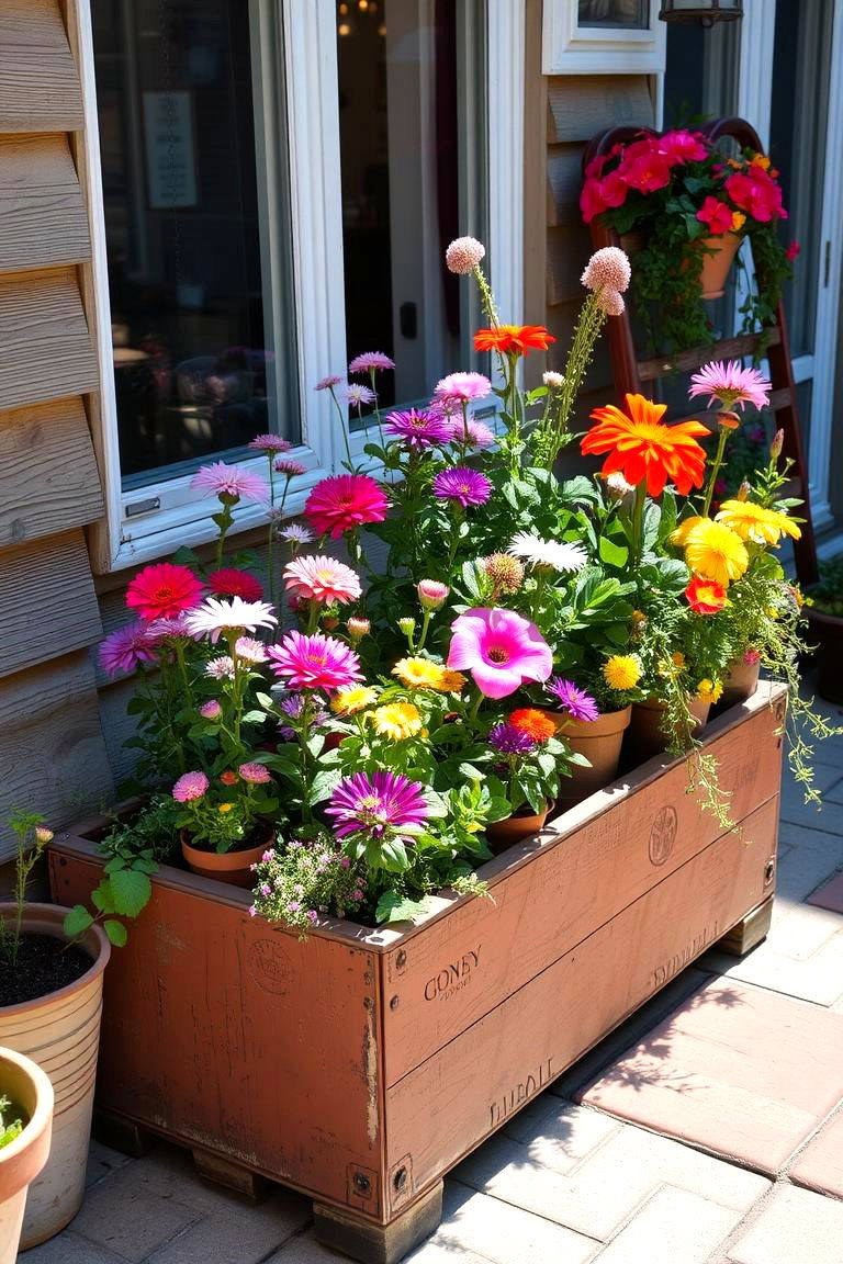 Container Garden Charm - 24 Budget Small Garden Ideas