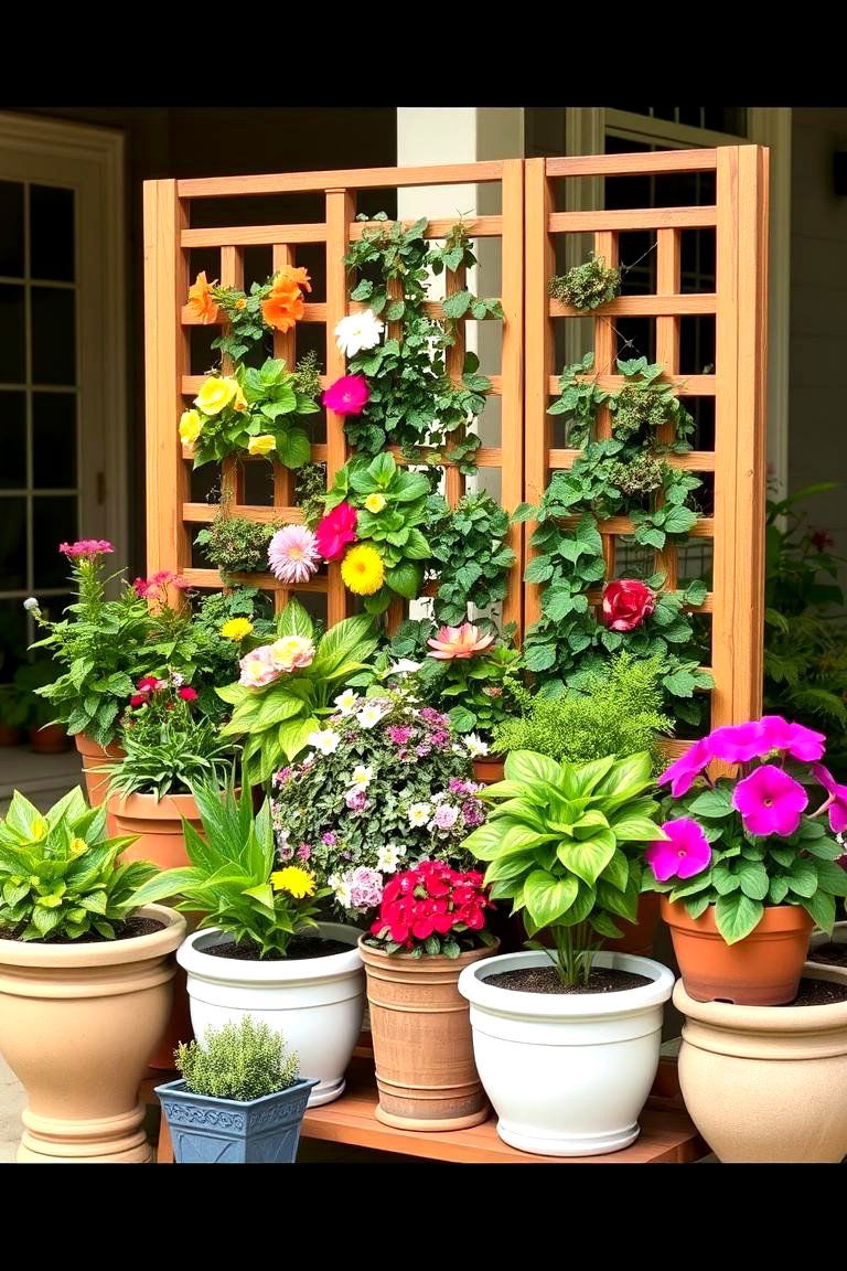 Container Garden Divider - 24 Garden Divider Ideas