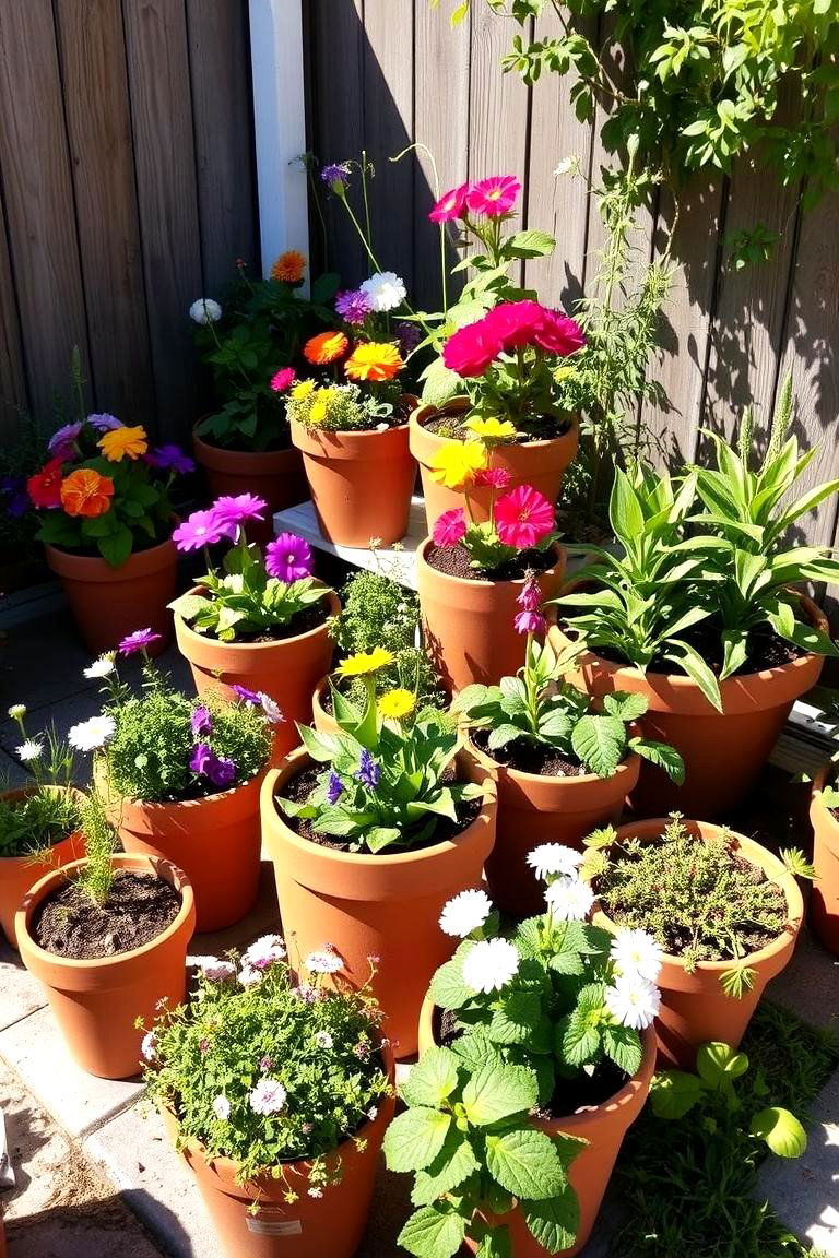 Container Gardening Extravaganza - 24 Small Backyard Landscaping Ideas