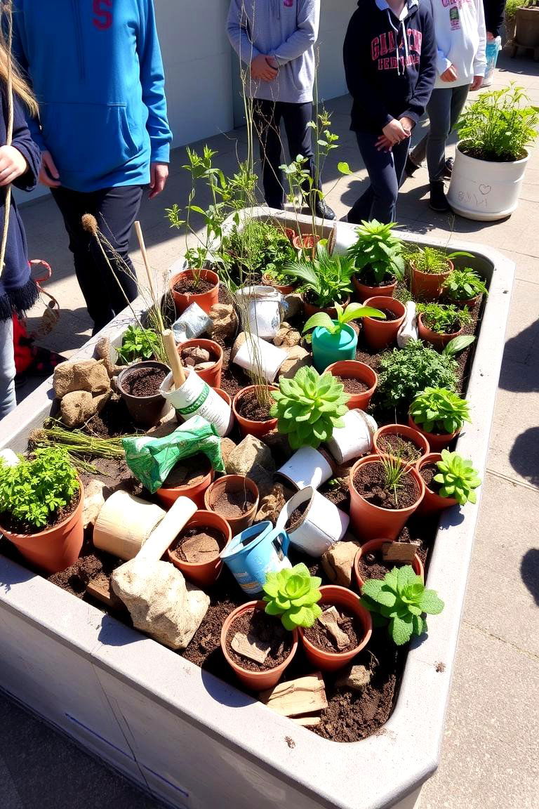 Container Gardening Initiative - 24 School Garden Ideas
