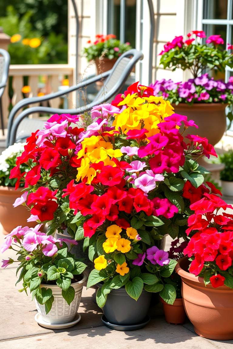 Container Grouping for Flexibility - 24 Perennial Flower Bed Ideas