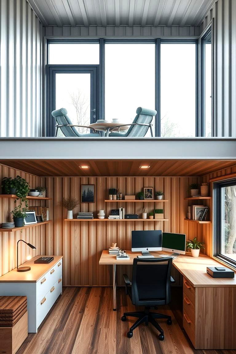 Container Home Office and Workspace - 24 Container Home Ideas