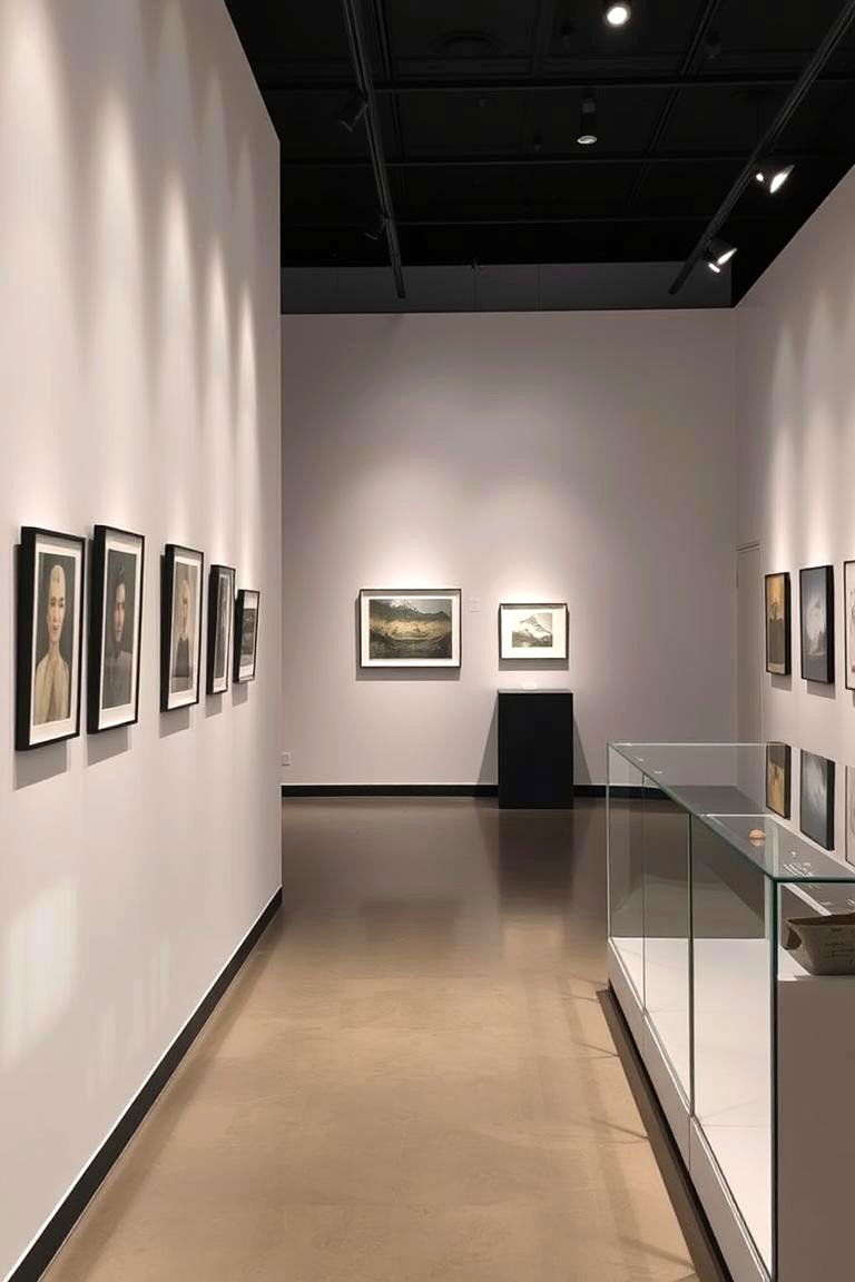 Contemporary Art Gallery Space - 24 Black Man Cave Ideas