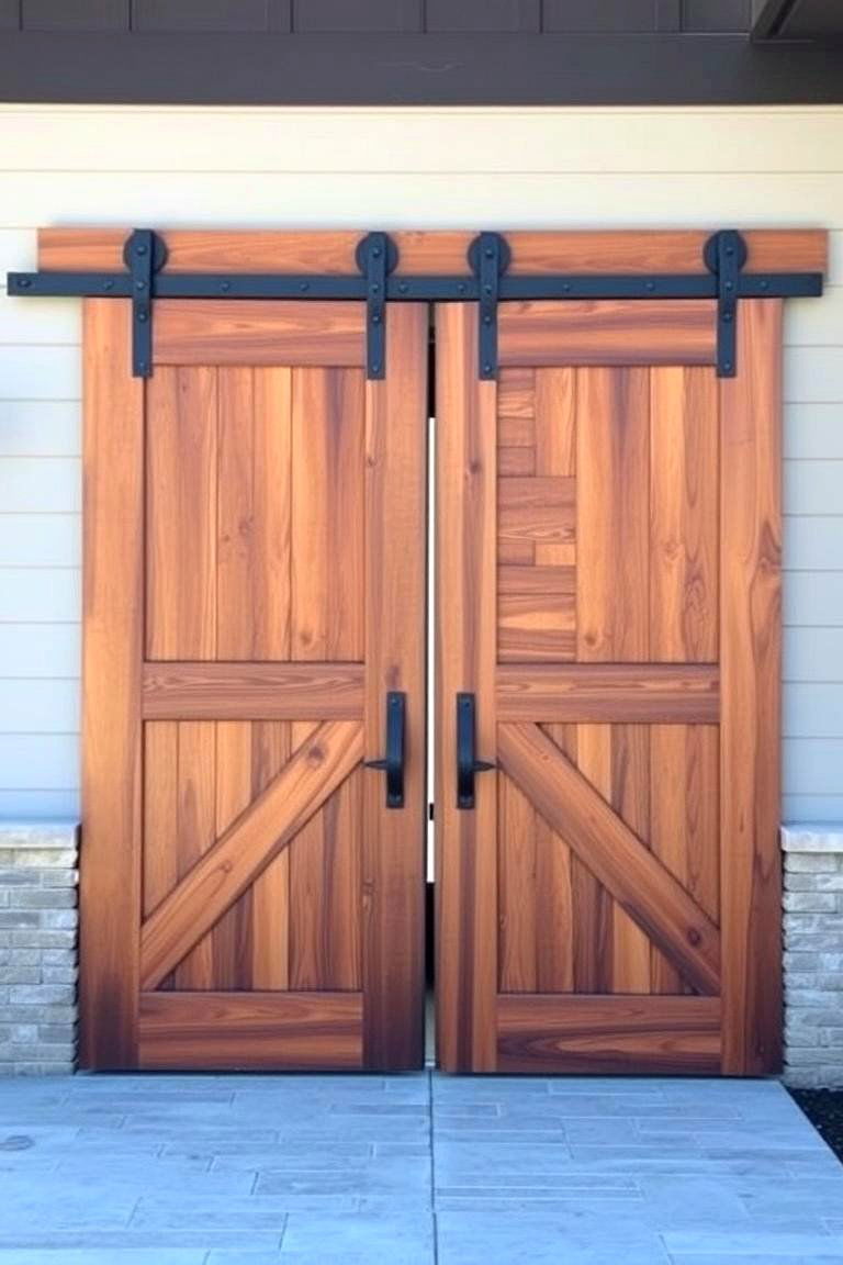 Contemporary Barn Doors - 24 Modern Farmhouse Exterior