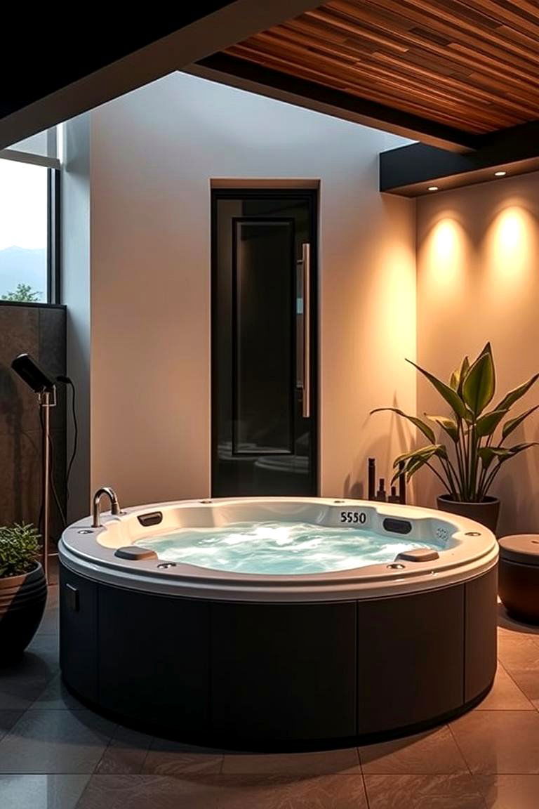 Contemporary Chic - 24 Hot Tub Decor Ideas