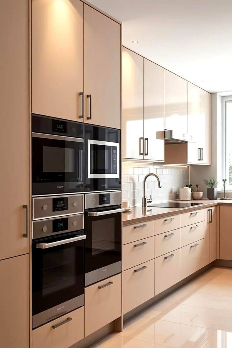 Contemporary Chic - 24 Kitchens With Beige Kitchen Cabinets