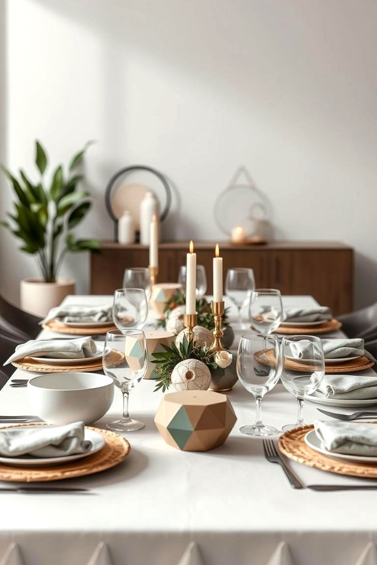 Contemporary Chic - 24 Thanksgiving Table Settings