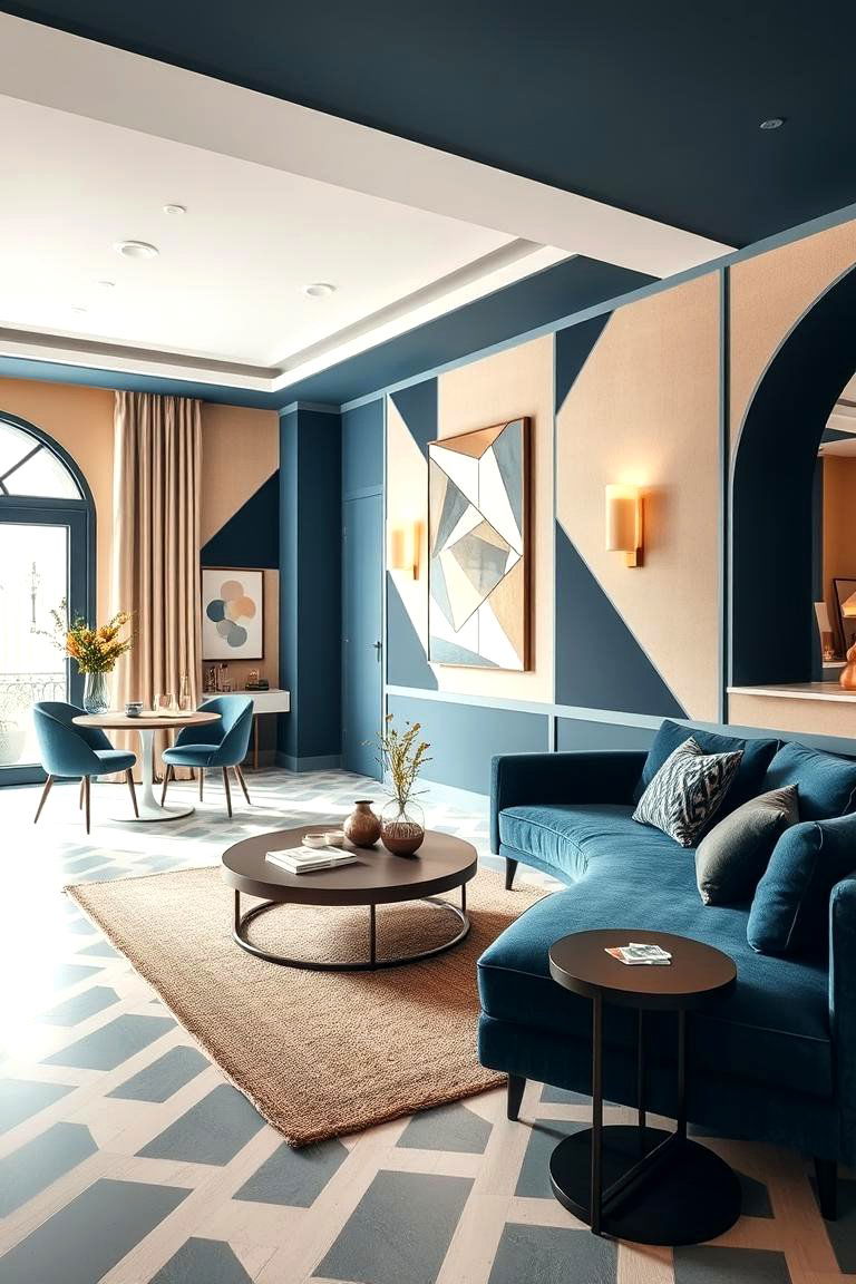 Contemporary Chic Ambience - 24 blue and beige bedroom ideas
