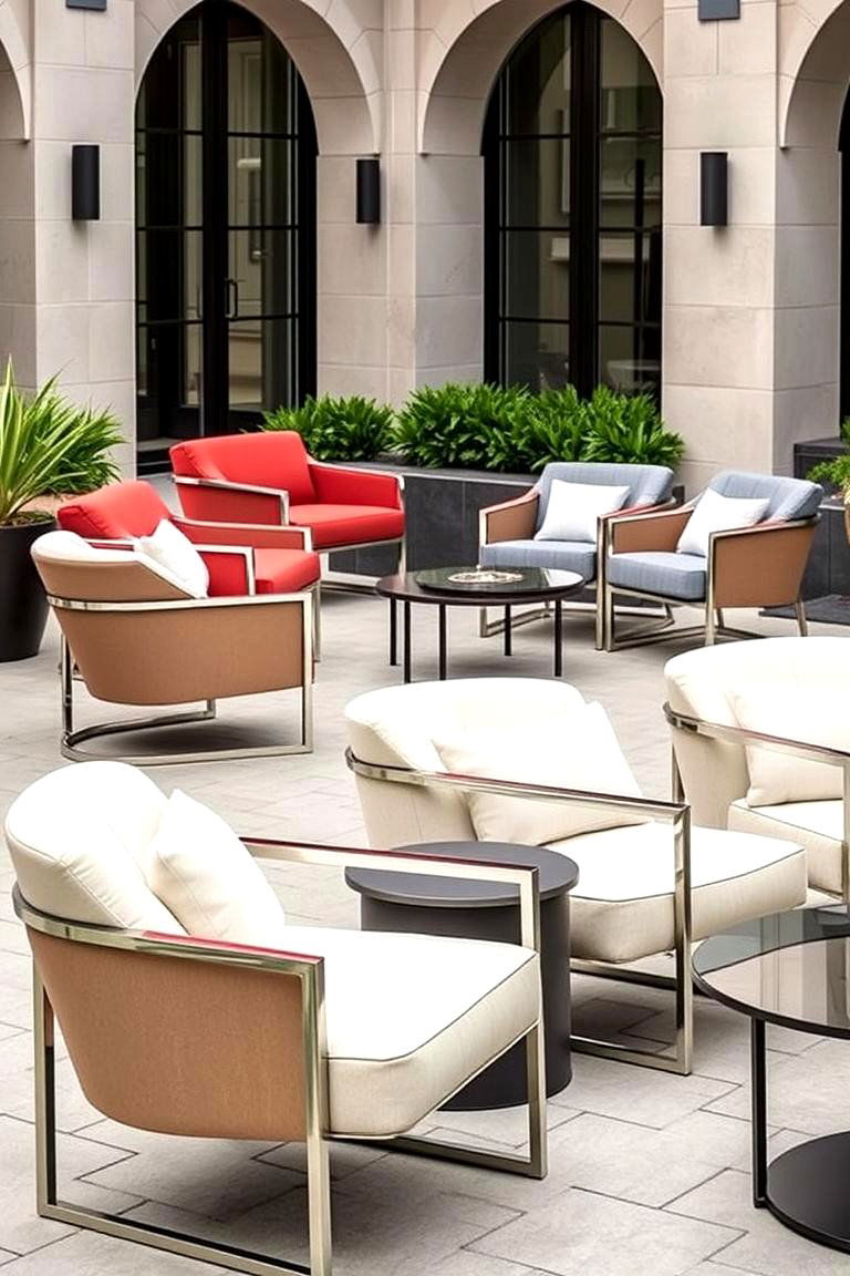 Contemporary Club Chairs - 24 Outdoor Seating Ideas