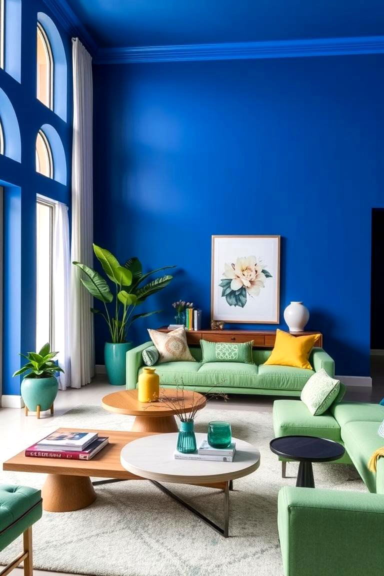 Contemporary Edge Cobalt Blue and Celadon Green - 24 Blue and Green Color Combos for Decorating